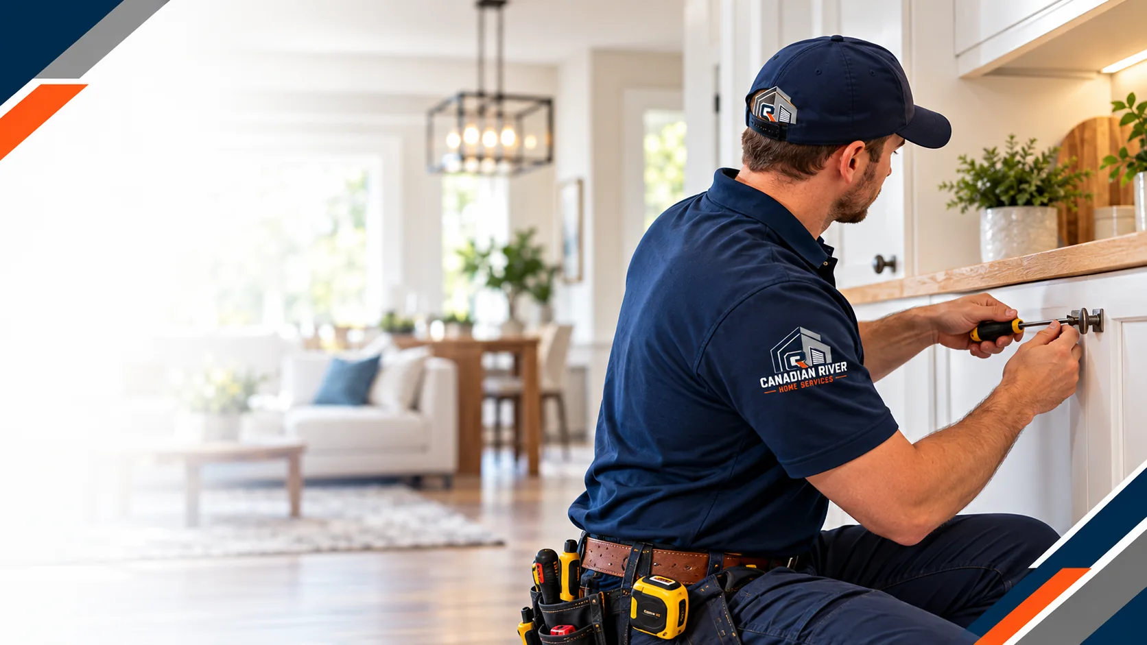 Canadian River home services technician at work